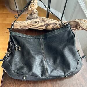Etienne Aigner Black Leather Shoulder Bag